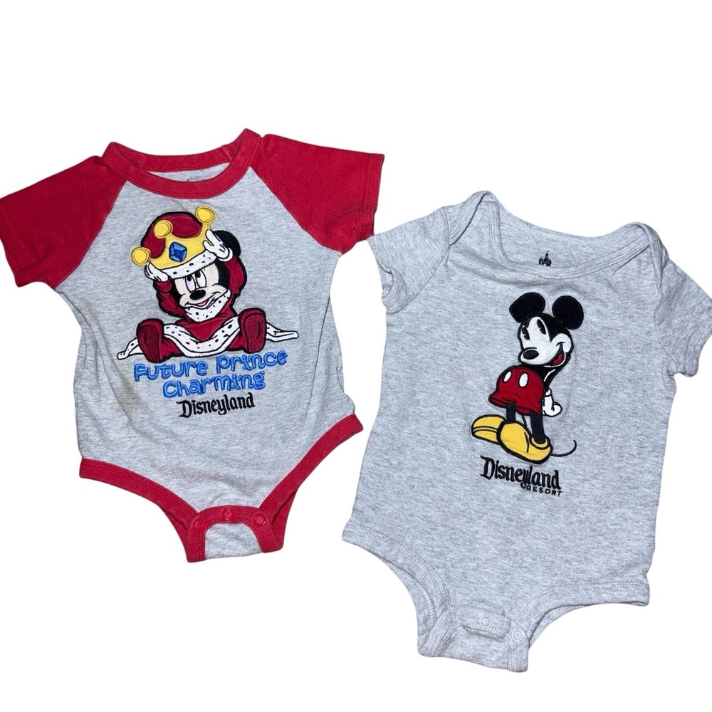 Disney Mickey Mouse Set Of 2 One Pieces 18 Month